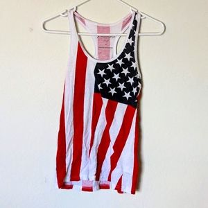 Miami Style American flag Tank top